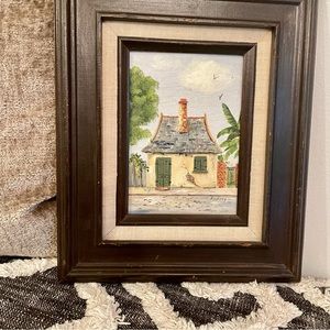 Vintage Oil Painting On Canvas Artist Signed Original